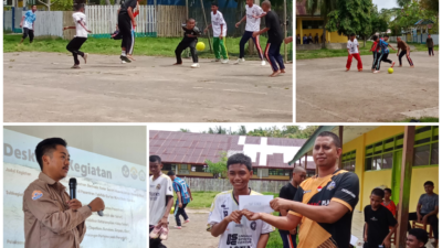 KUNJUNGI ALMAMATER SEORANG ALUMNI BABUSSALAM ADAKAN PERTANDINGAN FUTSAL
